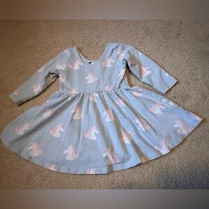 Monica and Andy Adorable Unicorn Print Kids Dress